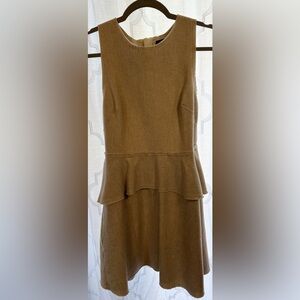 Banana Republic Tan Peplum Dress (Size 8)